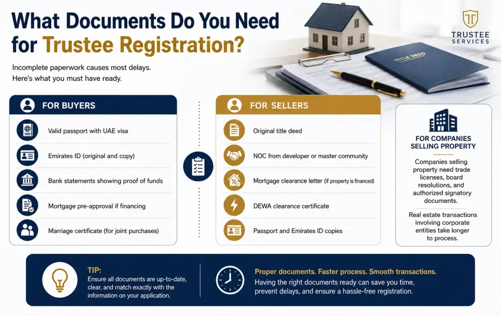 What Documents Do You Need for Tamleek Real Estate Registration Trustee