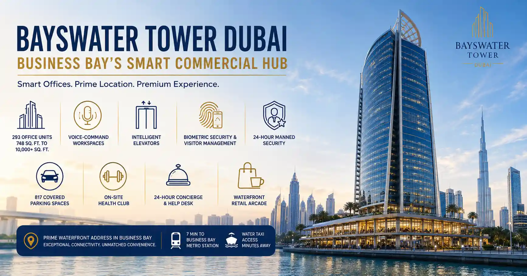 Bayswater Tower Dubai: Business Bay's Smart Commercial Hub