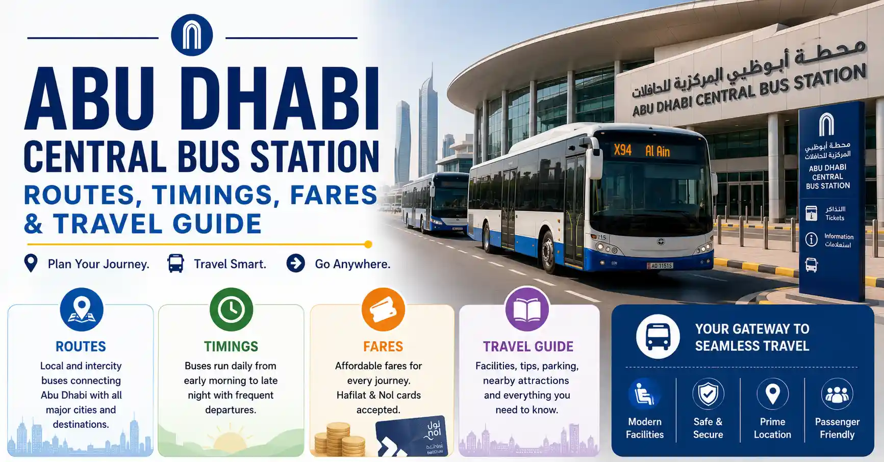 Abu Dhabi Central Bus Station: Routes, Timings, Fares and Travel Guide