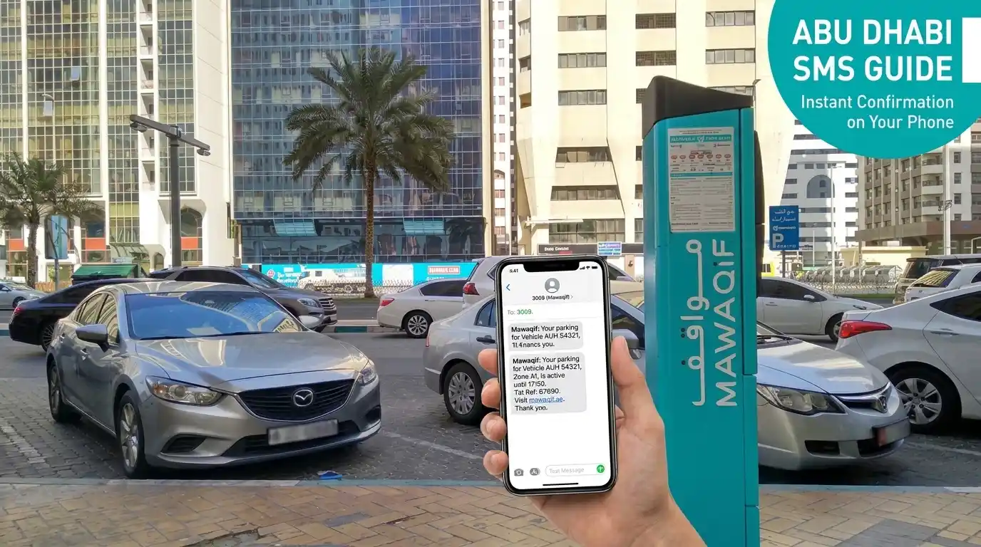 Abu Dhabi Parking SMS Format (Step by Step)