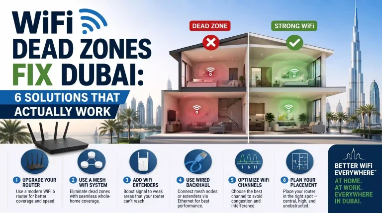 WiFi Dead Zones Fix Dubai: 6 Solutions That Actually Work