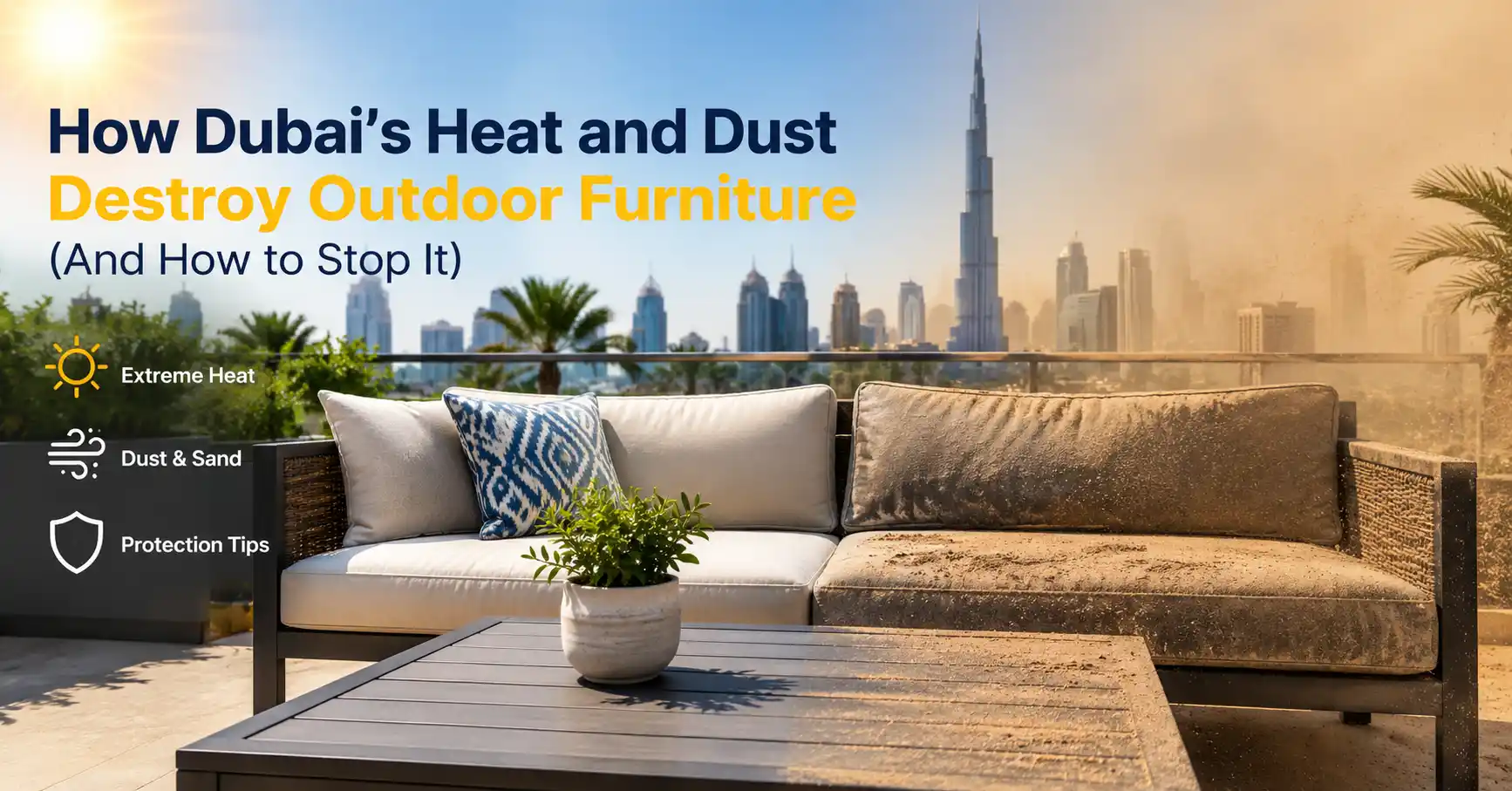 How Dubai's Heat and Dust Destroy Outdoor Furniture (And How to Stop It)